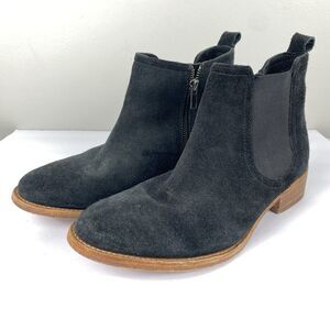 Johnston & Murphy Chelsea Ankle Boots Women’s Sz 8 Suede Leather Black Classic